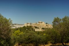 Vue sur l'Acropole depuis la colline Filopappos