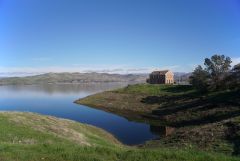 Millerton Courthouse above Millerton Lake CA