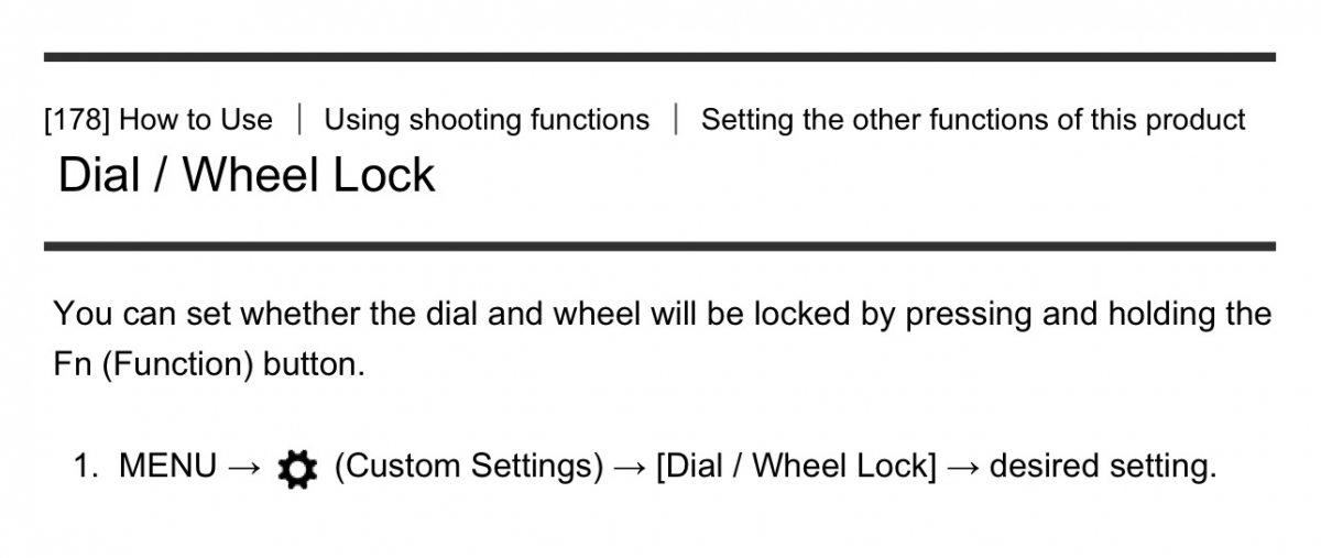 Locking Aperture or Shutter: possible?
