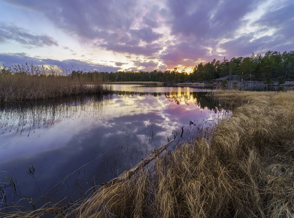 Sunset over Björnö