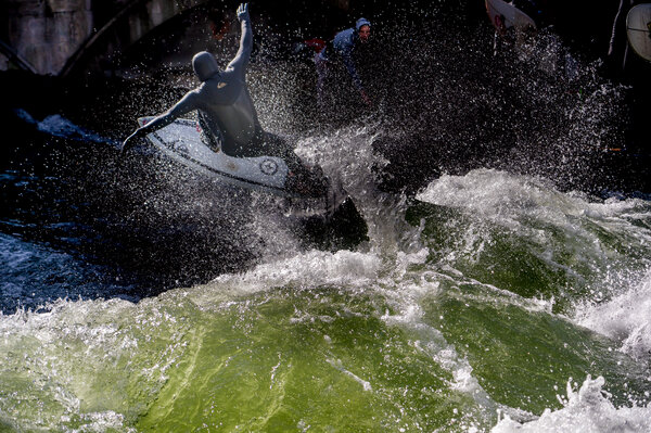 River surfing in Munich