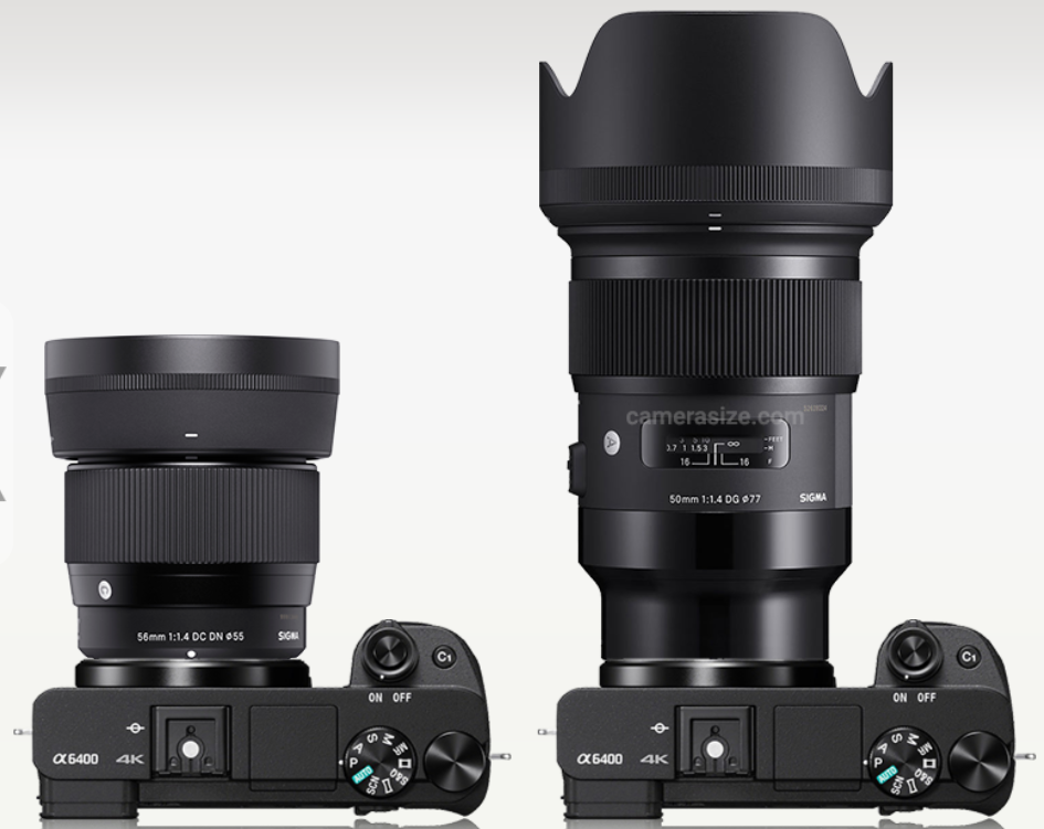 Is sigma 50mm 1.4 art is better than sigma 56mm f1.4 on apsc a6400 ??